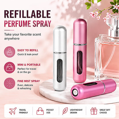 🌸 Portable refillable perfume spray bottle｜Free shipping