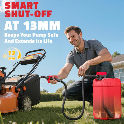 Cordless Fuel Transfer Pump Compatible | with DeWalt 20V & Milwaukee 18V Batteries