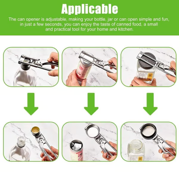 Adjustable Stainless Steel Jar  Opener